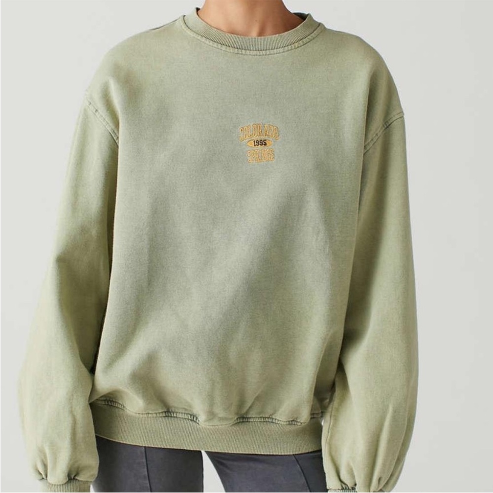 Urban Outfitters washed Green Colorado Springs Sweatshirt size medium